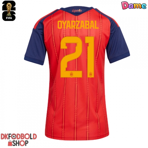 Spanien Mikel Oyarzabal #21 Hjemmebanetrøje Dame VM 2026 Kort ærmer